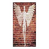 BULING Soft and Super Absorbent Dish Towels Angel on Brick Wall Graffiti Microfiber Kitchen Towels f