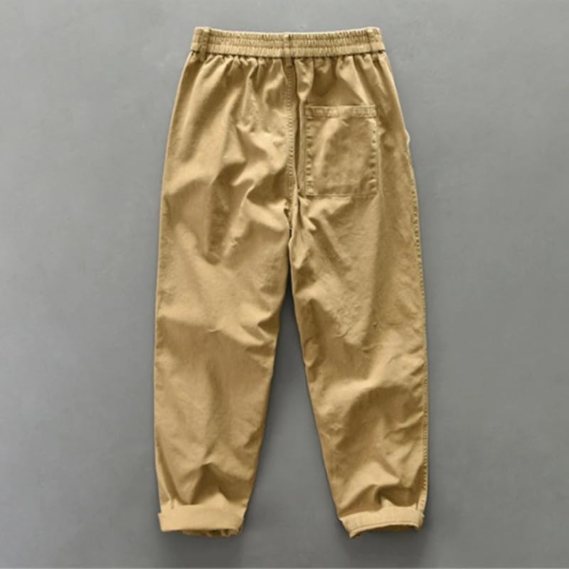 Casual Loose Cotton Cargo Pants Men Big Pockets Vintage Joggers Men Trousers Streetwear3