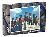 Dimensions : ca. 48 x 36 cm puzzleYOU : Puzzle de 200 pièces « Les Murs du château de la Bande de Barons Voleurs »