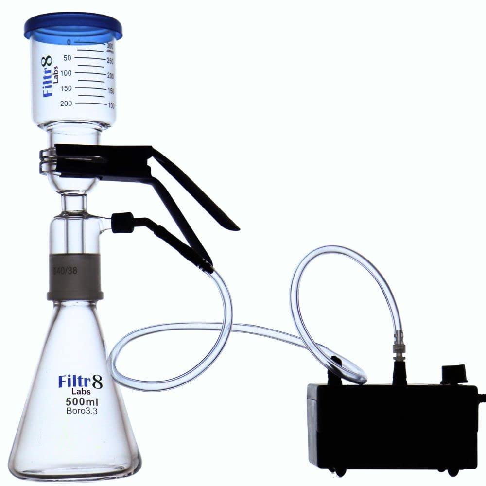 Filtr8 500ml Lab Filtration Kit with Vacuum Pump Pro