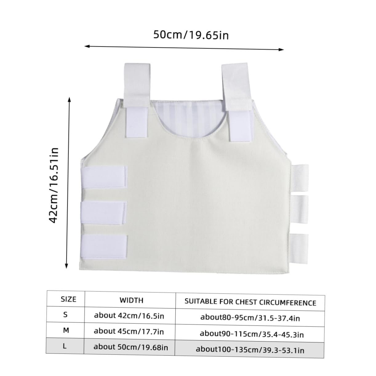 Gogogmee Plush Belt Bridge for Men Nylon Breathable Rib Belt Rib Support Binder Clip