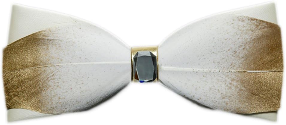 Bow Tie Swan Feathers Golden Pu Suitable For Wedding Party Gifts Prom Formals Home