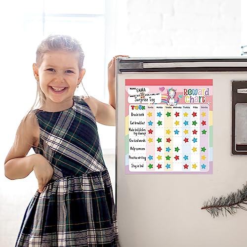 image for yasest Reward Chart for Kids – Unicorn Magnetic Kids Behavior Chart,