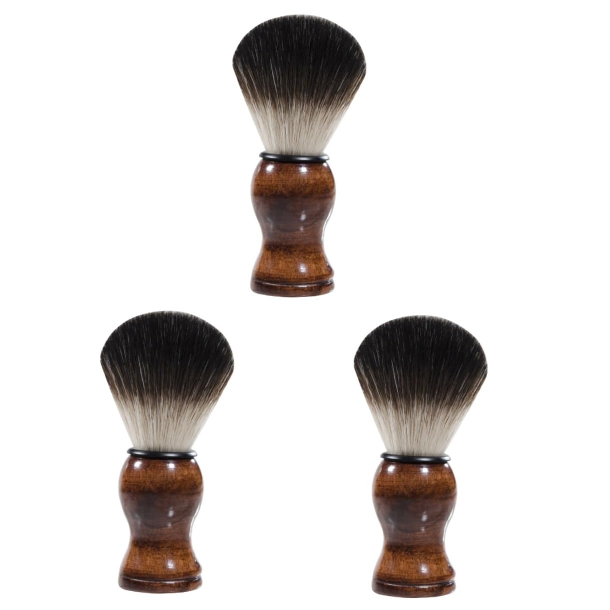 Baluue 3stücke Portable Beard Brush Für Männer Hautfreundliche Nylon-rasierpinsel Für Bartpflege Und Gesichtsreinigung Kompakte Und Tragbare Bartbürste Für Reisen Und Täglichen