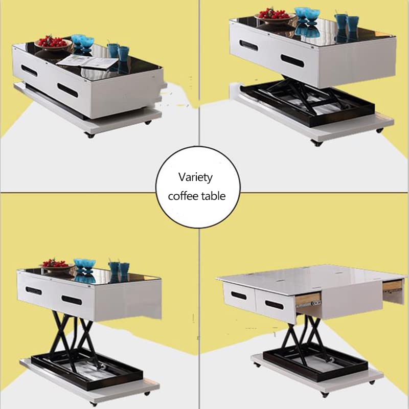 Multifonctionnel électrique filaire et sans fil télécommande Table basse Table à manger 48v/80w matériel de levage cadre en fer pliant