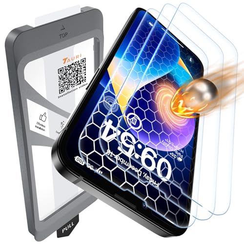 TAURI für iPhone 14 Panzerglas 6 1 mit Staubfreie Installationswerkzeug Gehärtete Glas Displayschutz Full Screen Kratzfest Schutzglas Anti-Fingerabdruck und Bubbles Schutzfolie 3 Stück
