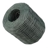 Papierumwickelter Draht, 2 mm x 200 m, natürliche Bastelschnur für selbstgemachte Blumensträuße, Hochzeit, Kronenherstellung, Gartenpflanzen, rustikale Verpackung (grün)