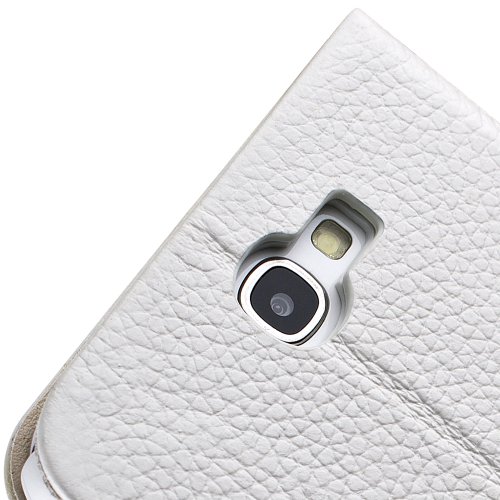 Megix Technology The Noble Series Premium Folio Case For Samsung Galaxy Note 2 - Retail Packaging - White #TOP3