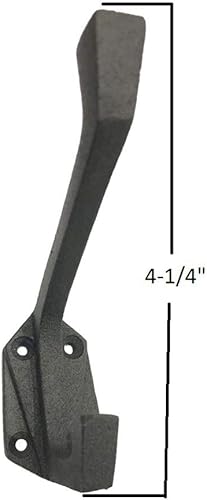 Miniatura 2 de Renovators Supply Manufacturing Ganchos de baño para colgar toallas de baño de 4.25 pulgadas, ganchos negros de hierro para toallas de baño, paquete