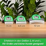FinoPet Hundebürste Mittelgroße Hunde - Unterfellbürste Hunde, Effiziente Fellbürste Hund Unterwolle - Praktische Unterwolle Bürste Hund Kurzhaar, Leicht zu reinigen, Ergonomisch, Rutschfest (Größe M)