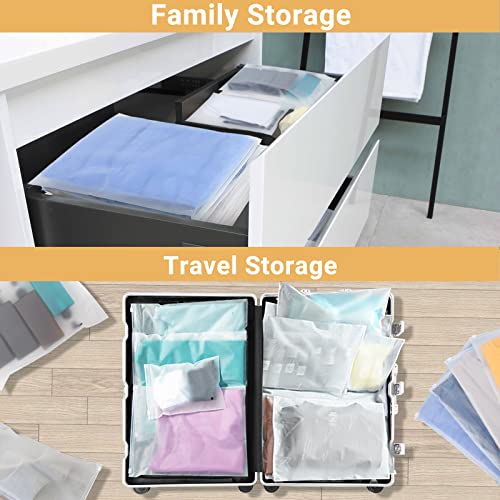 Svaldo 560457_03 Clothes Packaging Bags For Shipping, 100 Count 10X13 Inch Frosted Zipper Plastic Bags thumb #3