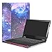 Price comparison product image Alapmk Protective Case Cover for 14" Lenovo Yoga 530/520/ideapad C340 Laptop (Galaxy, Modern, Elastic Rubber Bands for Secure Fit, Protecting and carrying specific Lenovo laptop models)