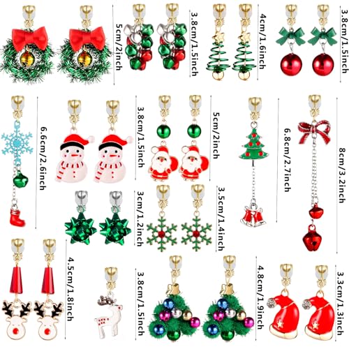 Image of 15 Pairs Multi-style Clip-on Earrings for Women, Hypoallergenic,Ligthweight,Come with Rubber Pads.Non-pierce
