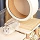 XFLYP Hamsterrad 20cm, Holz Bogie Wheel Laufrad, Trainingsspielzeug Käfig Zubehör für Totoro Mouse zwerghamster Eichhörnchen Chinchillas Rennmäuse Kleintier Haustier