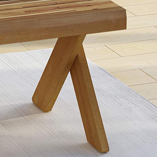 Christopher Knight Home Estelle Indoor Farmhouse Acacia Wood Coffee Table, Sandblast Teak Finish #TOP25
