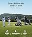 NAVEE Birdie 3X Electric Golf Cart with Remote, 36 Hole Battery, Follow Me Electric Golf Push Carts, All Terrain Wheels, Smart Power Assist, Super Compact Golf Cart Electric Vehicle