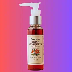 Óleo de Rosa Mosqueta Rubiginosa 100% Puro 60ml – Clareador e Regenerador da Pele