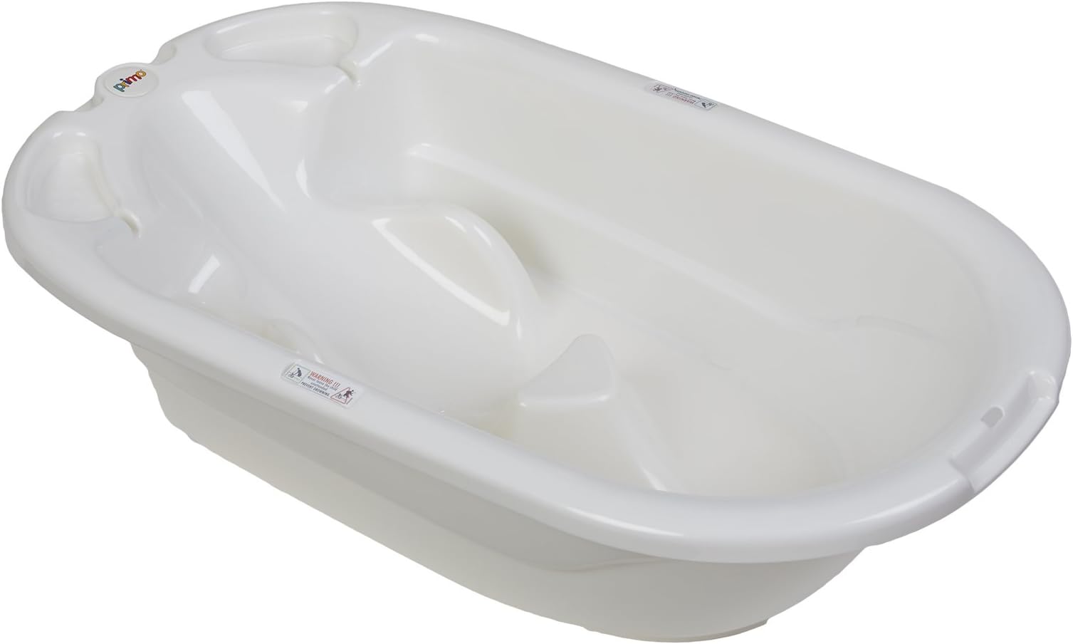 EuroBath 2-Stage Baby Bath Tub, White - Large, Long Lasting Baby Essentials, Must-Have Baby Bathtub, Newborn Essentials, Infant Bathtub & Baby Care Products for Registry