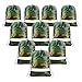 Camo Party Supplies Favors Goodie Bags for Teens Kids Birthday, 10 Pack Camoflauge Drawstring Backpack Bags (Green Camo)