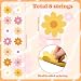 Pasimy 8 Pcs Daisy Boho Party Decorations Groovy Daisy Paper Garlands White Flower Hanging Garland Banner Hippie Flower Cutouts for Birthday Shower Wedding Party Favor Supplies(Groovy,Multicolor)