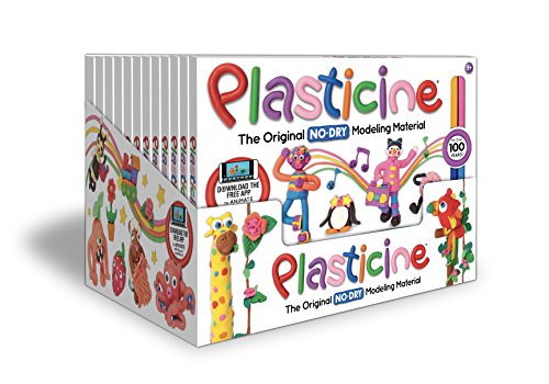 Plasticine 1252 12 Units of 24 Color Play Pack (Pack of 12)