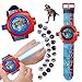 GIMOCOOL Montre de projecteur pour Enfants Montre de projecteur de Dinosaure de Dessins animés avec 24 Images de Dinosaures et Cadeau de Jouet éducatif à Sangle réglable pour garçons Filles