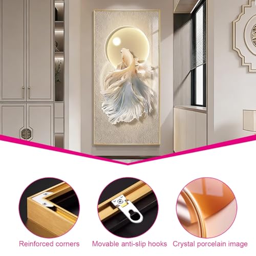 Cuadro decorativo 3D con luces para sala de estar de estilo moderno 5