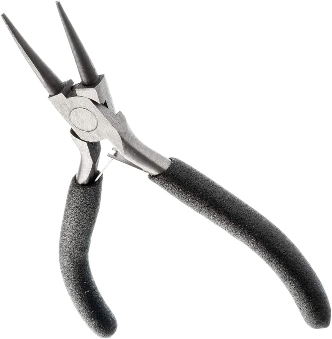 5-inch Round Nose Pliers with Return Spring and Cushion Grip Handles - by RSR