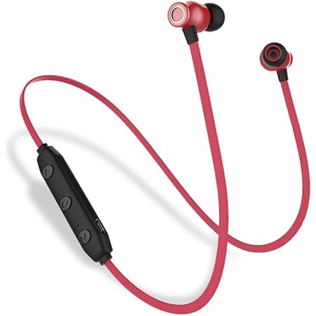 Amazon Co Jp Bluetooth イヤホン ワイヤレス イヤホン マグネット搭載 マイク付き スポーツ ブルートゥース イヤホン ハンズフリー通話 ノイズキャンセリングスポーツ イヤホン ブルートゥース イヤホン 両耳 ワイヤレス ヘッドホン 日本語説明書付 赤 家電 カメラ