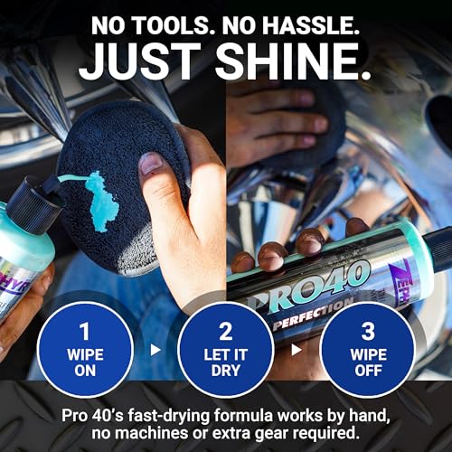 Image of Zephyr Pro-40 The Perfect Metal Polish. for Chrome, Stainless Steel, Aluminum, Brass, Copper, Silver and Magnesium. Made in U.S.A. (16oz)
