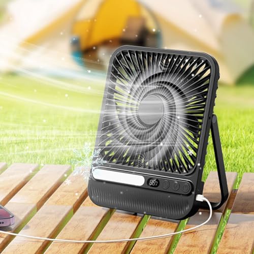 Ventilateur de camping léger avec crochet et support réglable - 3