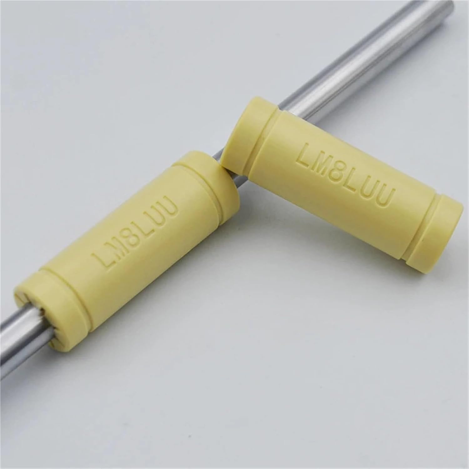10Pcs Solid Polymer LM8LUU Linear Bearing Bushing 8 * 15 * 45 mm Plastic Bearings 8mm Inner Diameter(2Pcs)