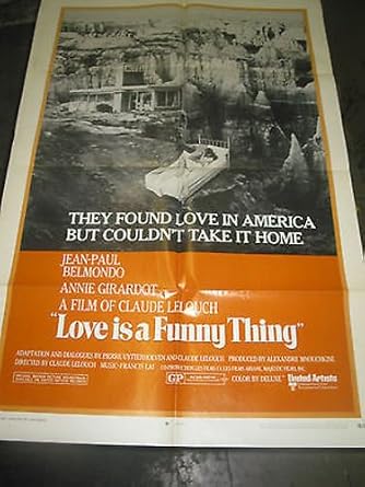 LOVE IS A FUNNY THING /ORIG. U.S. ONE SHEET MOVIE POSTER (JEAN PAUL BELMONDO)