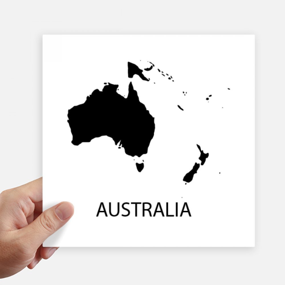 Autocollant carte Australie Océanie 20cm pour masquer les rayures