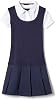 French Toast Girls' Short Sleeve 2-Fer Pleated Dress