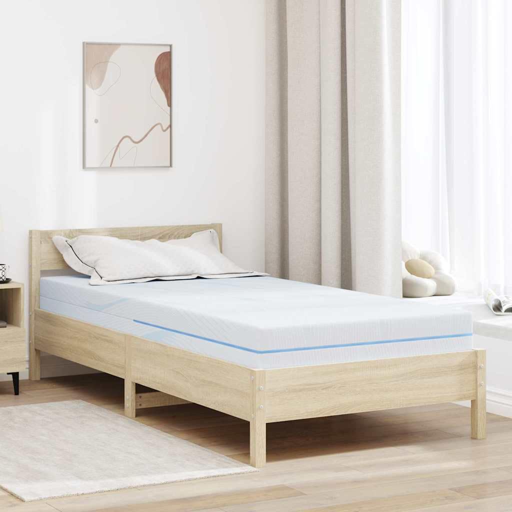 Materac, biały, żakardowy materiał 90 x 200 cm, średnio twardy, z 7-strefową konstrukcją, oddychający, odporny na odkształcenia, do sypialni, gospodarstwa domowego, komfortowy, równomiernie