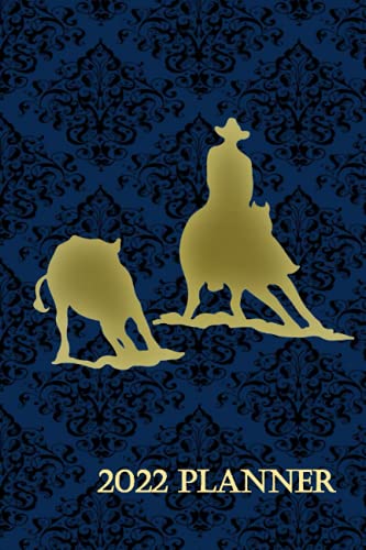 2022 Planner: Western Cutting Horse Monogram Letter A Cover Weekly Planner 2022 Year Day Planner Calendar- Passion/Goal Organizer - Dated Agenda Book - Weekly Planner for Women and Men