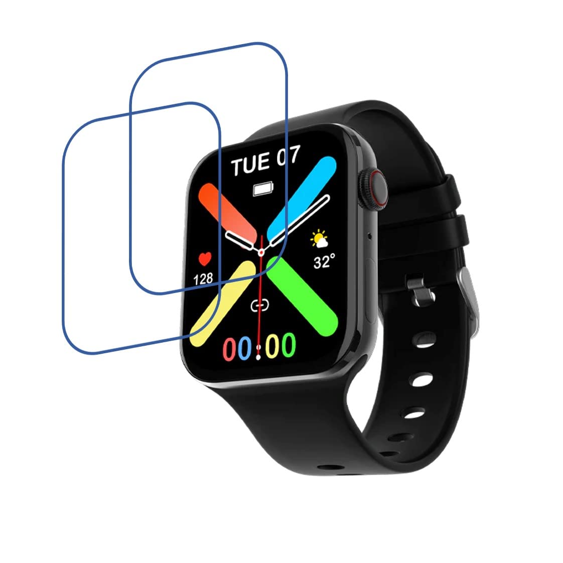 DVTECH® (Pack of 02 Fingerprint resistant Flexible High Glossy Smartwatch Screen protector for Fire boltt Visionary (Not a Tempered glass) (B0B9K21K66) Amazon Price History, Amazon Price Tracker