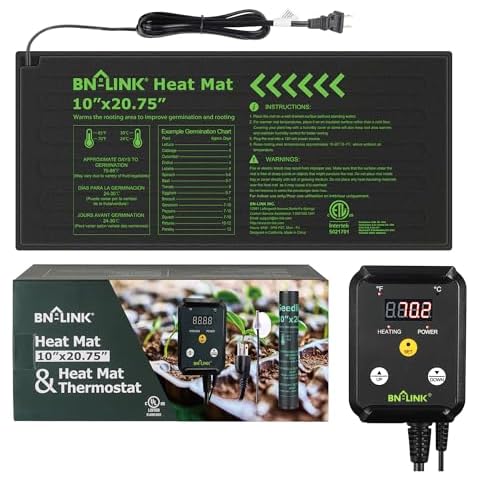 BN-LINK Seedling Heat Mat with Digital Thermostat Controller Cover