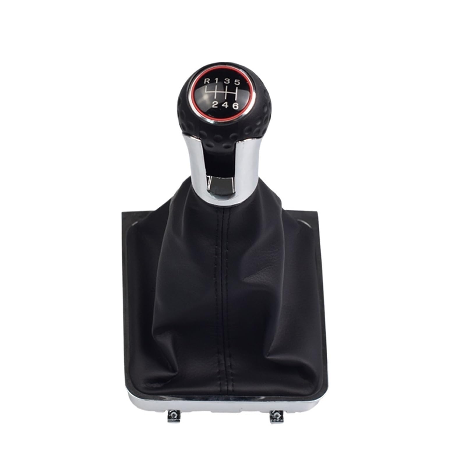 Valtorencia 5/6 Speed Gear Shift Shifter Cover,Fit for VW/Passat B6 B7 CC 2005-2013 Knob Gear Knob Stick Gaiter Boot Frame Kit Shift knob Handle(6 Speed-A)