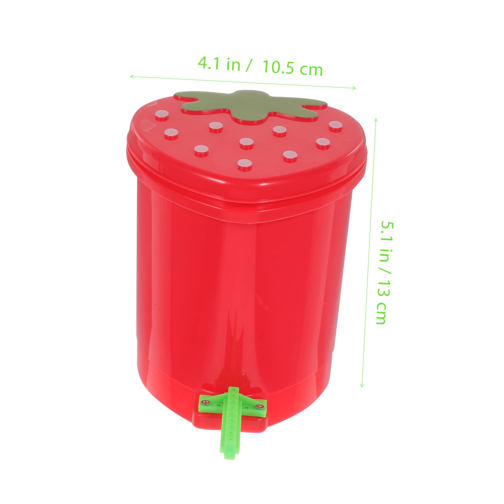 Hohopeti Mini Desktop Trash Can Pink Small Waste Basket for Kitchen Bird Toy for Parrot Interactive Dog Training Props