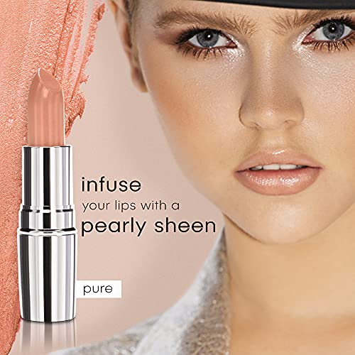 Nude Envie Lipstick - Certified Vegan Lipstick Paraben Cruelty, Paraben Free - Enriched With Vitamin E And Jojoba Oil (Pure) #TOP2