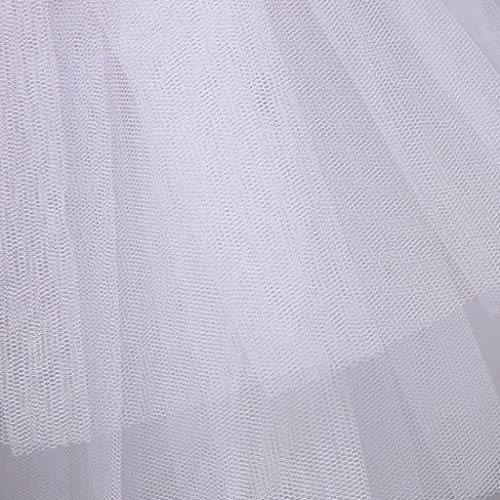 Tutu Women Girls Solid Color Ballet Tulle Short Crinoline Petticoat Multi Layered2