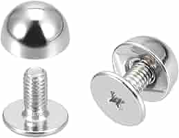 Rivetti A Vite QUARKZMAN 10x5mm | 12 Set Tono Oro | Per Borse In Pelle Fai-Da-Te E Artigianato - Foto 10