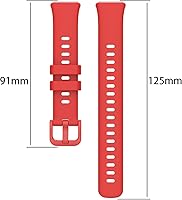 Vista 4 de Paquete de 2 correas deportivas de repuesto de silicona compatibles con Huawei Band 7