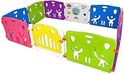 Parc Pour Bebe Bebe Plastique Cannons Uk Avec Panneaux Larges De Station De Jeux 240cm X 160cm Amazon Fr Bebe Et Puericulture