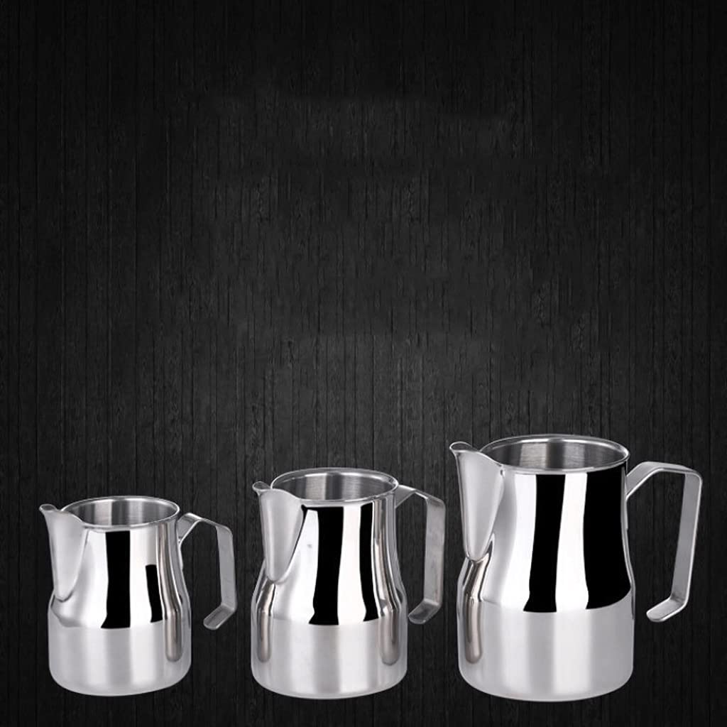 Dzbanek do spieniania mleka Duża pojemność Milk Frothing Dzbak Ze Stali Nierdzewnej Pożuter Kawa Espresso Maszyna Akcesoria Latte Art Barista Tools Poręczny (Rozmiar : 550ml)