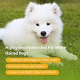 Nobleza Hundeshampoo weißes Fell - Optimale Fellpflege bei hellem & weißen Fell,Hundeshampoo für Weisse Hunde Hund Shampoo Malteser, Havaneser und Bichon 250ml