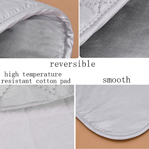 Alfombrilla plegable para planchar para mesa, resistente al calor, doble cara (31.5 x 55.12 pulgadas) 7