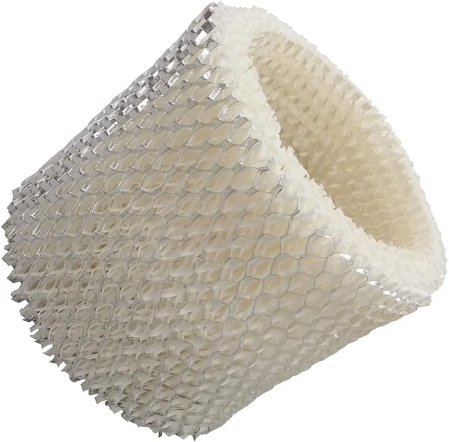 Close-up view of a single YOKAMU humidifier filter wick, showing its intricate honeycomb structure and white material.